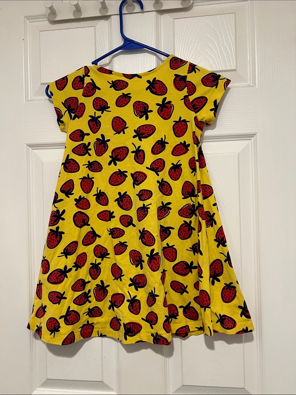 Hanna Andersson Yellow Dress with Red Strawberry Print - Picture 3 of 3